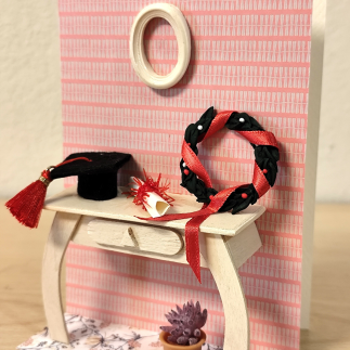 BIGLIETTO DI AUGURI FATTO A MANO PER LAUREA