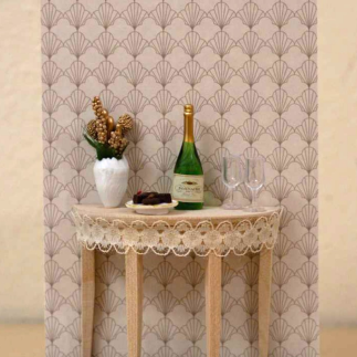 biglietto di auguri con champagne