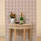 BIGLIETTO DI AUGURI CON MINIATURE E CHAMPAGNE BIGLIETTO DI AUGURI CON MINIATURE E CHAMPAGNE
